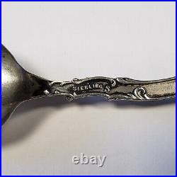 Sterling Silver Souvenir Spoon Coal Breaker Scranton PA Engraved FL0654