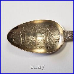 Sterling Silver Souvenir Spoon Colorado Native American SKU-FL0292