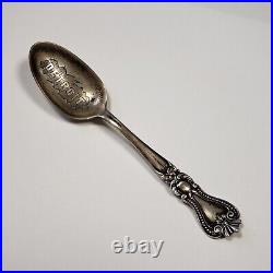 Sterling Silver Souvenir Spoon Detroit Michigan Engraved SKU-FL0259