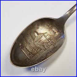 Sterling Silver Souvenir Spoon Fort Dearborn Chicago Illinois SKU-FL0893