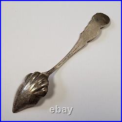 Sterling Silver Souvenir Spoon Fort Ticonderoga Ethan Allen SKU-FL0535
