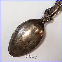 Sterling Silver Souvenir Spoon Gold Prospector Struck it at Last SKU-FL0408