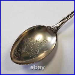 Sterling Silver Souvenir Spoon Grand Haven Michigan Hand Engraved FL0874