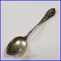 Sterling Silver Souvenir Spoon Grand Haven Michigan Hand Engraved FL0874