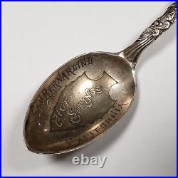 Sterling Silver Souvenir Spoon Hot Springs San Bernardino California FL0833