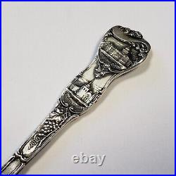 Sterling Silver Souvenir Spoon Los Angeles California Hand Engraved FL0922