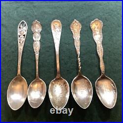Sterling Silver Souvenir Spoon Lot
