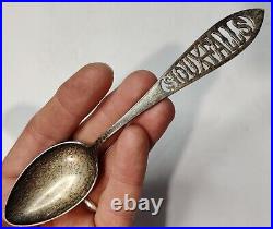 Sterling Silver Souvenir Spoon Lot Sioux Falls Pierre 1915 Unpolished