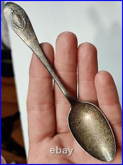 Sterling Silver Souvenir Spoon Lot Sioux Falls Pierre 1915 Unpolished