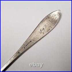 Sterling Silver Souvenir Spoon Lucky Birthday Engraved Sept 7 1905 FL0788