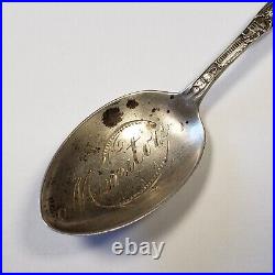 Sterling Silver Souvenir Spoon Manitou Colorado Springs Engraved FL0962