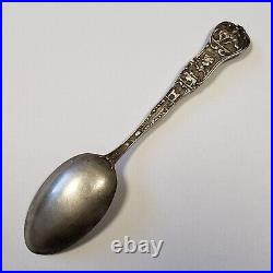 Sterling Silver Souvenir Spoon Manitou Colorado Springs Engraved FL0962