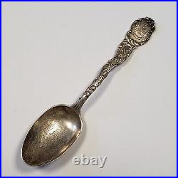 Sterling Silver Souvenir Spoon Masonic Temple Sandy Hill New York FL0518