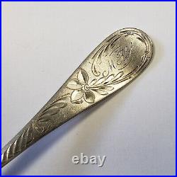 Sterling Silver Souvenir Spoon Meadville Pennsylvania Engraved Handle FL0555