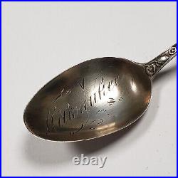 Sterling Silver Souvenir Spoon Milwaukee Wisconsin Hand Engraved FL0805