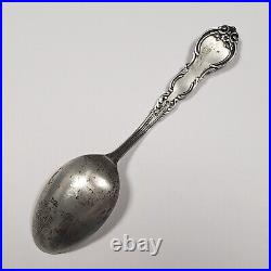 Sterling Silver Souvenir Spoon Minneapolis Art Nouveau Engraved SKU-FL1058