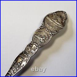 Sterling Silver Souvenir Spoon Mt Hood Portland Oregon Engraved FL0634