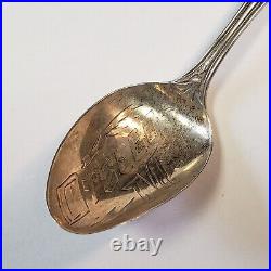 Sterling Silver Souvenir Spoon Otsego Michigan Hand Engraved SKU-FL0571