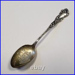 Sterling Silver Souvenir Spoon Post Office Pittsburgh PA Engraved FL0945