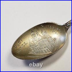 Sterling Silver Souvenir Spoon Post Office Pittsburgh PA Engraved FL0945