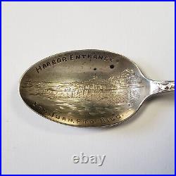Sterling Silver Souvenir Spoon San Juan Puerto Rico Hand Engraved FL0222