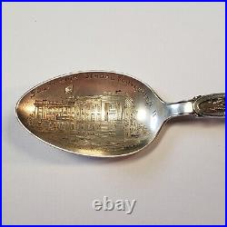 Sterling Silver Souvenir Spoon South High School Youngstown Ohio FL0312