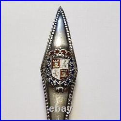 Sterling Silver Souvenir Spoon St Augustine Coat of Arms Engraved FL0902