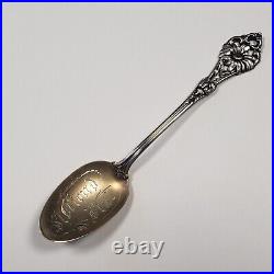 Sterling Silver Souvenir Spoon St Cloud Florida Hand Engraved SKU-FL1017