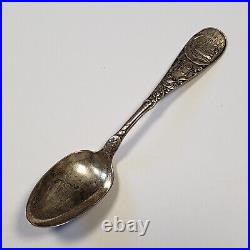 Sterling Silver Souvenir Spoon Troy Hand Engraved MILLIE SKU-FL0895