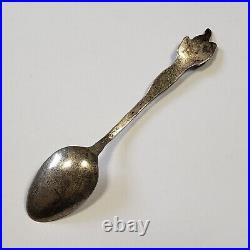 Sterling Silver Souvenir Spoon White Lake NY Cattails Engraved FL0633