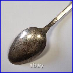 Sterling Silver Souvenir Spoon White Lake NY Cattails Engraved FL0633