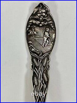 Sterling Silver Souvenir Spoons (x4) 71.6g (DD1437)