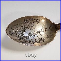 Sterling Silver Spoon 1758-1908 Pittsburgh Sesquicentennial Engraved FL0277