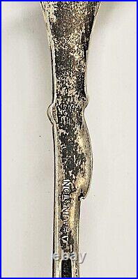 Sterling Silver Spoon General Herkimer Statue Chief Indian, Hound & Bow