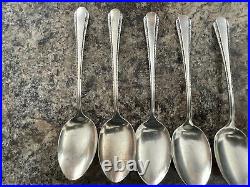 Sterling Silver Spoon Set Of 5 Weidlich Devotion Pattern