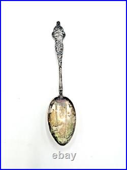 Sterling Silver spoon Michigan Tuebor Calumet & Hecla Mine and State Capital