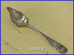 Sterling Souvenir Citrus Spoon by Durgin Plymouth 1620 with Gold Washed Bowl