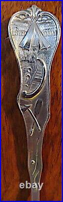 Sterling Souvenir Spoon, Chife Oshkosh, Oshkosh Wis, Wisconsin, Mechanics, Rare