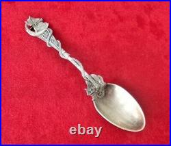 Sterling Souvenir Spoon, Salem 1692 Witch, Daniel Low by Gorham 6 Gold Wash