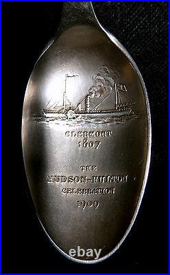 Sterling silver SPOON, Tiffany & Co, NYC, souvenir-Hudson-Fulton Celebrate 1909