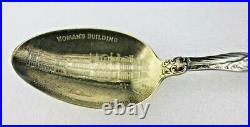 Stunning Lady 1893 Worlds Fair Colombian Sterling Souvenir Spoon