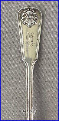 TIFFANY & CO Shell & Thread Sterling Silver Preserve Spoon 7 1/4 c. 1905S783