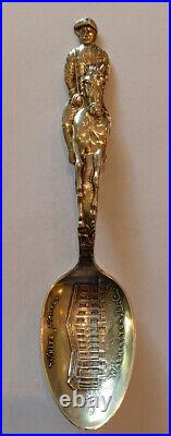 Teddy Roosevelt Sterling White House Souvenir Spoon