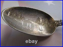 Telluride San Miguel County Colorado Pioneer Cabin Gold Wash Spoon 1892 Rare. 925