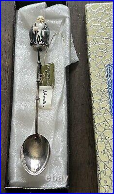 Toshikane Seven Gods of Fortune Sterling Silver Porcelain Spoons -? Complete