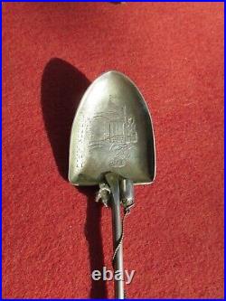 Tucson AZ Mining Sterling Silver Souvenir Spoon Donkey pick shovel nugget Ore