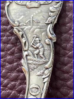 Ute Chief Indian Miner Denver Colorado Sterling 5.6 Souvenir Spoon by Shepard