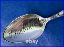Vankleek Hill Ontario Antique Art Nouveau Sterling Silver Souvenir Spoon
