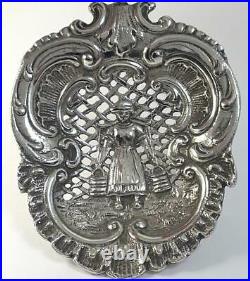 Victorian Sterling Silver Bonbon/Nut Spoon/Strainer (Dartmouth Souvenir) 1898