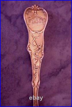 Vintage 5.75 Park City Utah Sterling Souvenir Spoon Eagle Gate Silver King Mine